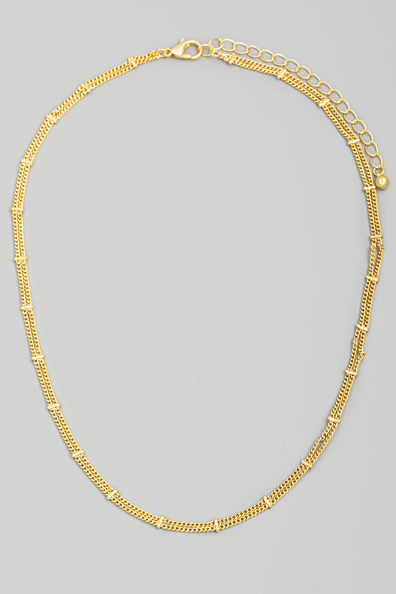 Dainty Gold Chain Link Necklace, Layered Necklace