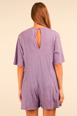 Chasing Dreams Romper - Lavender