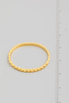 Stainless Steel Bangle Bracelet in Gold