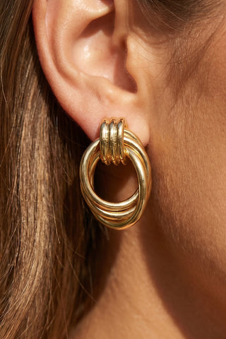 Texture Hoop Earrings