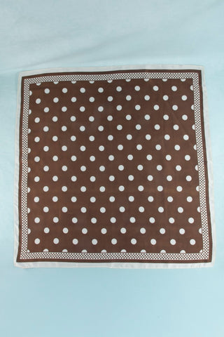 Polka Dotted Square Scarf