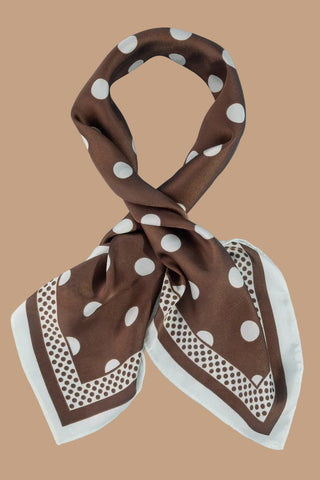 Polka Dotted Square Scarf