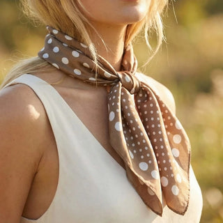 Polka Dot Square Scarf