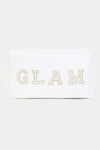 Glam Pearl Cosmetic Bag in Ivory