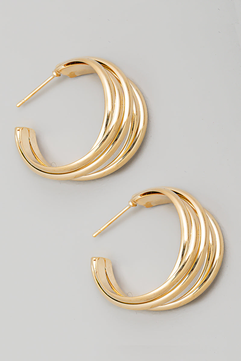 Tory Burch | Jewelry | Tory Burch New Style Gold Logo Earrings | Poshmark