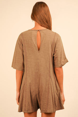 Chasing Dreams Romper - Mocha