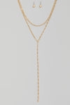 Dainty Layered Y Necklace Set NEW