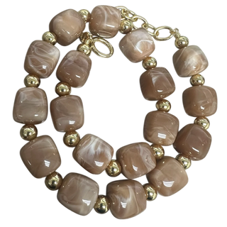 Chunky Resin Beaded Necklace