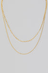 Mixed Dainty Chain Layered Necklace in Gold