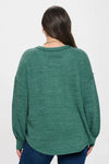 Jean Sweater Knit Top in Green +