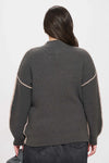 Mock Colorblock Sweater in Mocha +