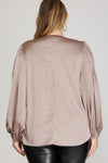Arielle Top in Taupe +
