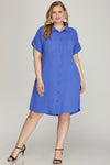 Helene Dress in Blue +