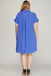Helene Dress in Blue +