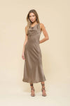 Morgan Dress in Taupe