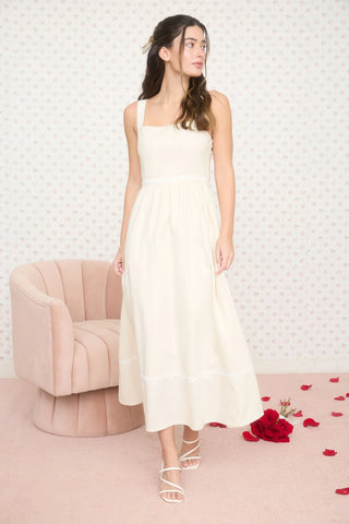 Nikki Dress in Ivory - Luna Boutique