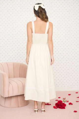 Nikki Dress in Ivory - Luna Boutique