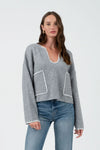 Hot Take Sweater in Grey