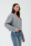 Hot Take Sweater in Grey