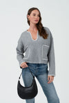 Hot Take Sweater in Grey