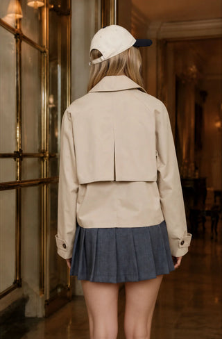 Effortlessly Refined Trench Jacket