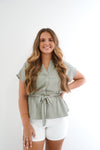 Emmer Top in Sage
