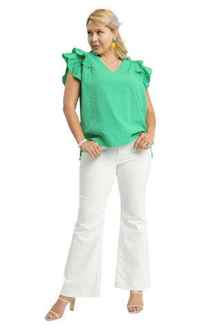 Peony Top In Green +
