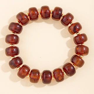 Rondelle Gold Bead Bracelet