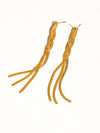 Zed Braided Tassel Earring - 18K Gold Plated