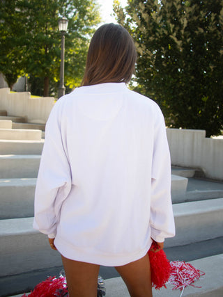 Arkansas Polka Dot Mockneck Sweatshirt // Charlie Southern