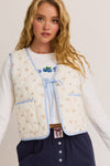 All The Flowers Quilted Vest