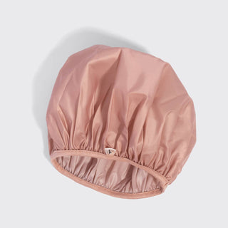 Shower Cap Set in Terracotta & Brown