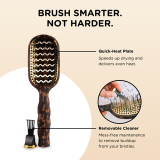 Vented Full Size Brush in Tortoise