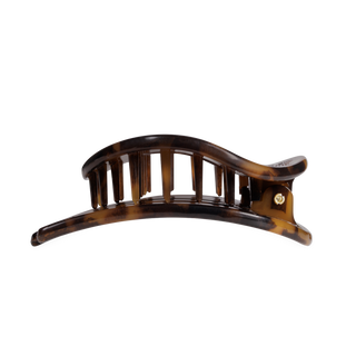 Flat Circle Large Hair Clip in Tortoise