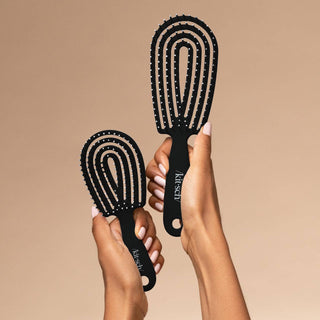 Mini Flexi Brush in Black // Kitsch - Luna Boutique