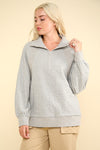 Henley Sweater in Grey