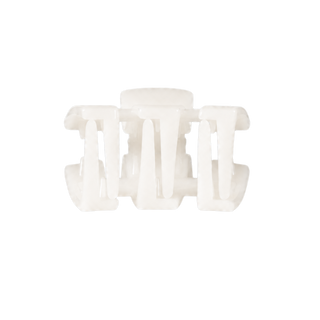 Classic Petite Hair Clip in Coconut White