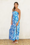 Afterglow Strapless Bias Cut Maxi Dress