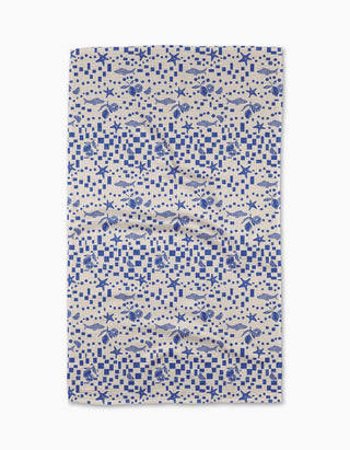 Santorini Tile Tea Towel