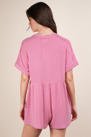 The Avery Romper in Pink