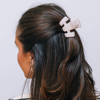 Classic Petite Hair Clip in Almond Beige