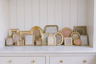 Cream & Gold Oval Photo Frame