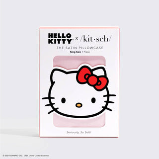 Hello Kitty x Kitsch King Pink Kitty Face Pillowcase