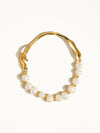 Olivia 18K Gold Plated Pearl Gold Bracelet