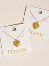 Amora Dainty Heart Necklace - 18K Gold Plated