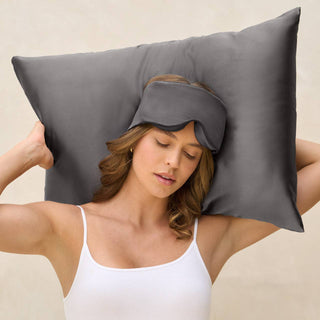 Contour Pillow Eye Mask in Charcoal // Kitsch