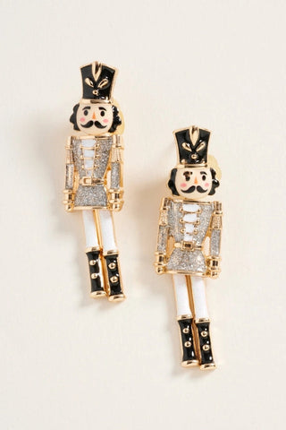 Glitter Nutcracker Earrings