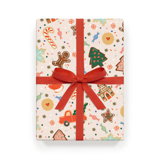Roll of 3 Christmas Cookies Wrapping Sheets