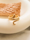 Lamia Gold Non-Tarnish Serpent Ring