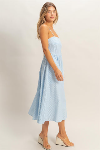 Miriam Dress in Blue - Luna Boutique